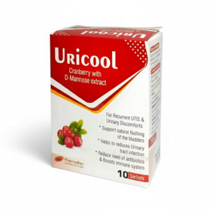 URICOOL Sachets – Cranberry & D-Mannose Supplement for Urinary Tract Health & UTI Relief