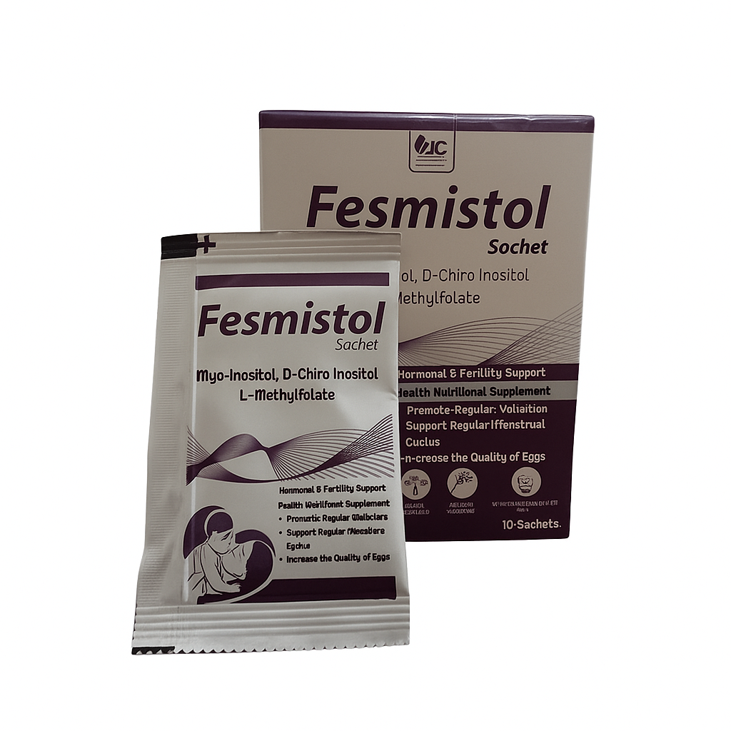 Fesmistol Sachet – Myo-Inositol, D-Chiro Inositol & L-Methylfolate for Hormonal Balance, Ovulation & Fertility Support