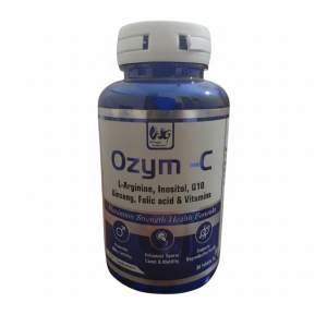 Ozym-C Male Fertility Supplement – L-Arginine, Inositol, Q10, Ginseng, Folic Acid & Vitamins