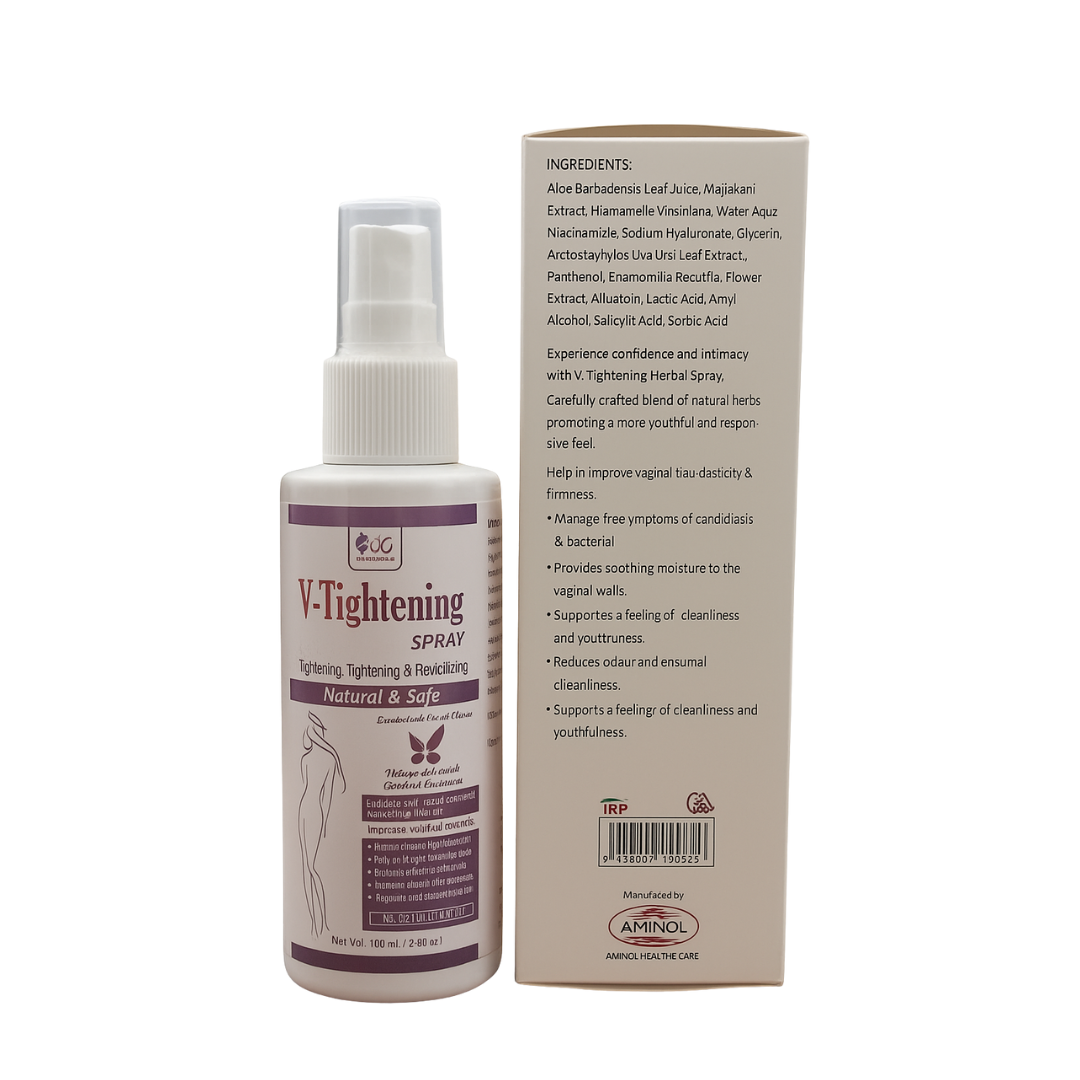 V-Tightening Herbal Spray – Natural Vaginal Tightening, Whitening & Revitalizing Spray for Women