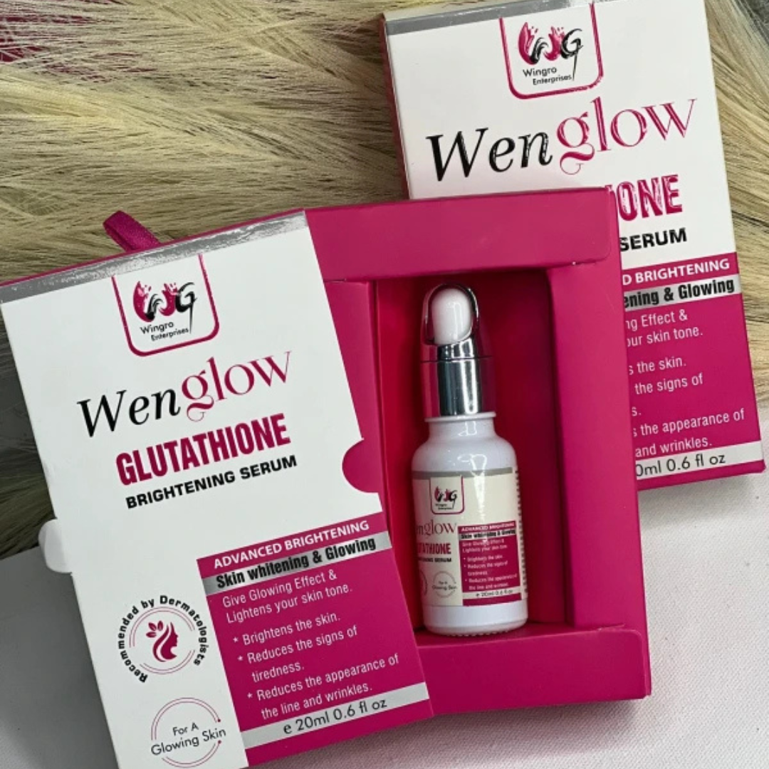 Wenglow Glutathione Brightening Serum 20ml – Advanced Skin Whitening & Glow Booster